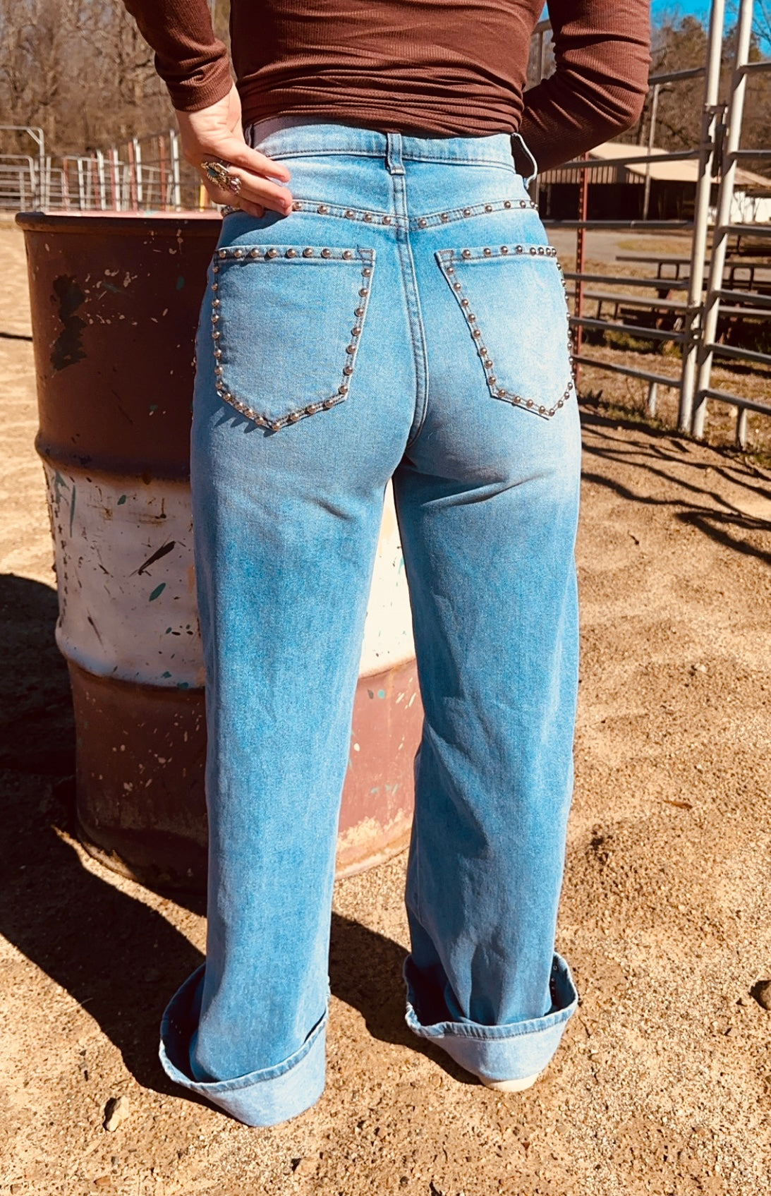 The Stud straight leg jeans